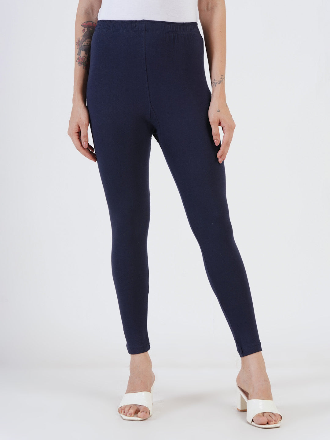 DEVPREET Soft Cotton Lycra Skin Fit Leggings for Girls and Women's