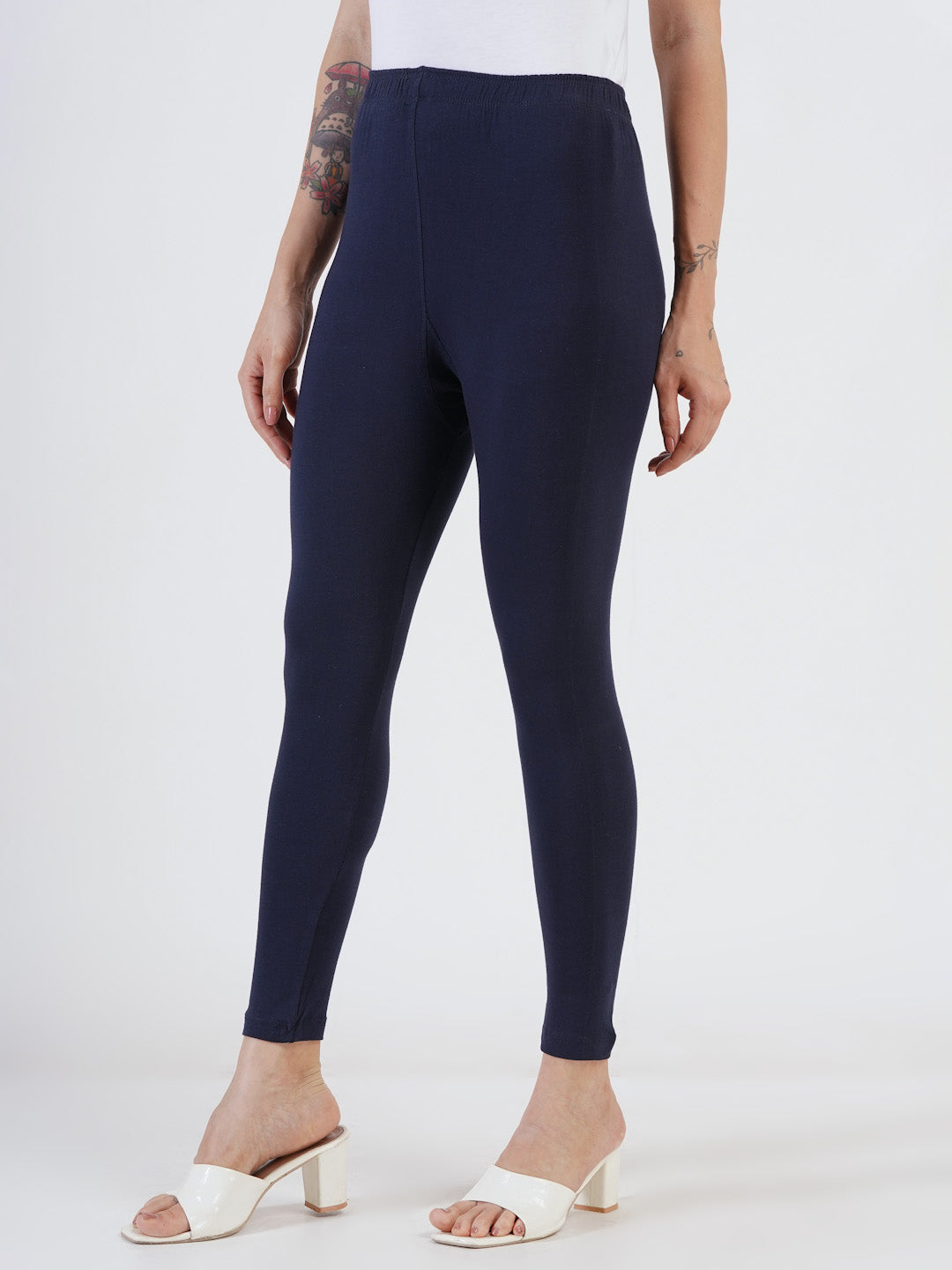 DEVPREET Soft Cotton Lycra Skin Fit Leggings for Girls and Women's