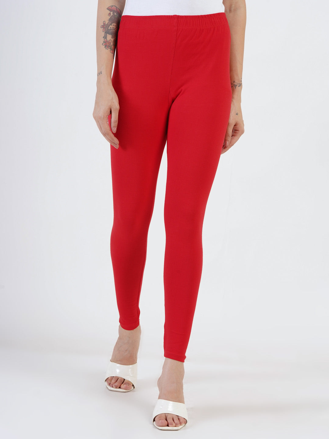 DEVPREET Soft Cotton Lycra Skin Fit Leggings for Girls and Women's