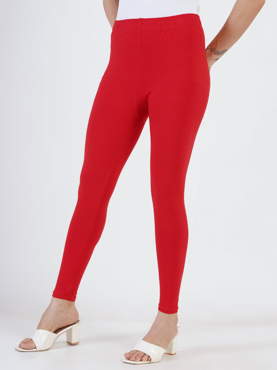 DEVPREET Soft Cotton Lycra Skin Fit Leggings for Girls and Women's