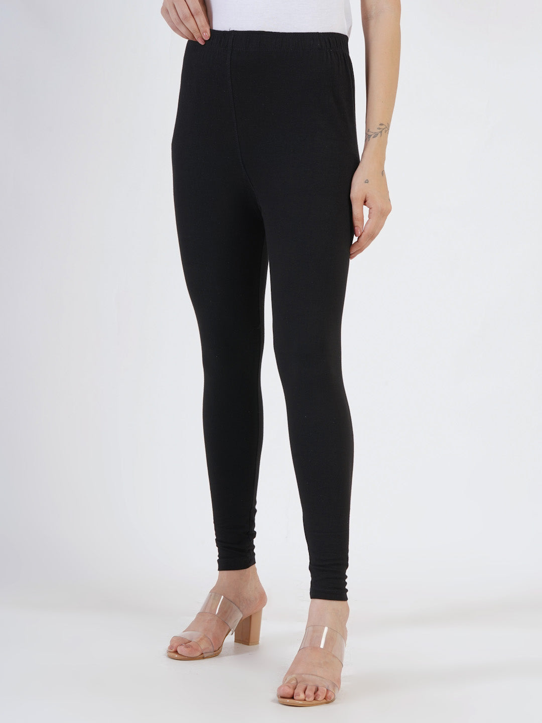 DEVPREET Soft Cotton Lycra Skin Fit Leggings for Girls and Women's