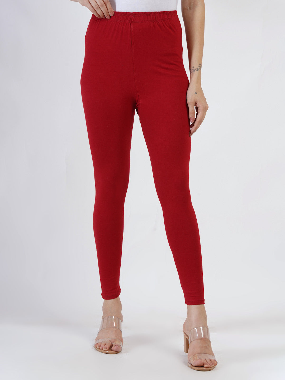 DEVPREET Soft Cotton Lycra Skin Fit Leggings for Girls and Women's