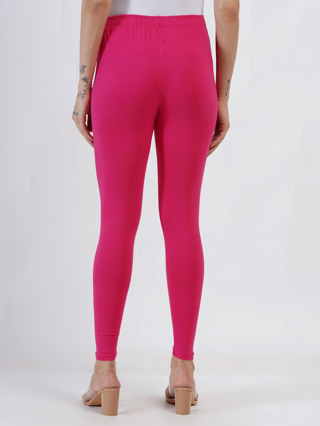 DEVPREET Soft Cotton Lycra Skin Fit Leggings for Girls and Women's