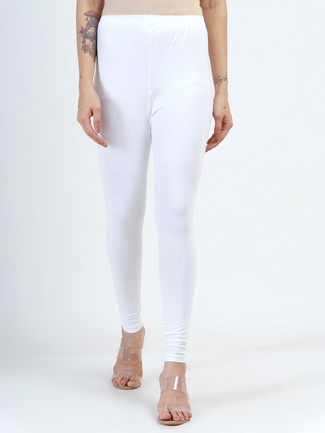 DEVPREET Soft Cotton Lycra Skin Fit Leggings for Girls and Women's