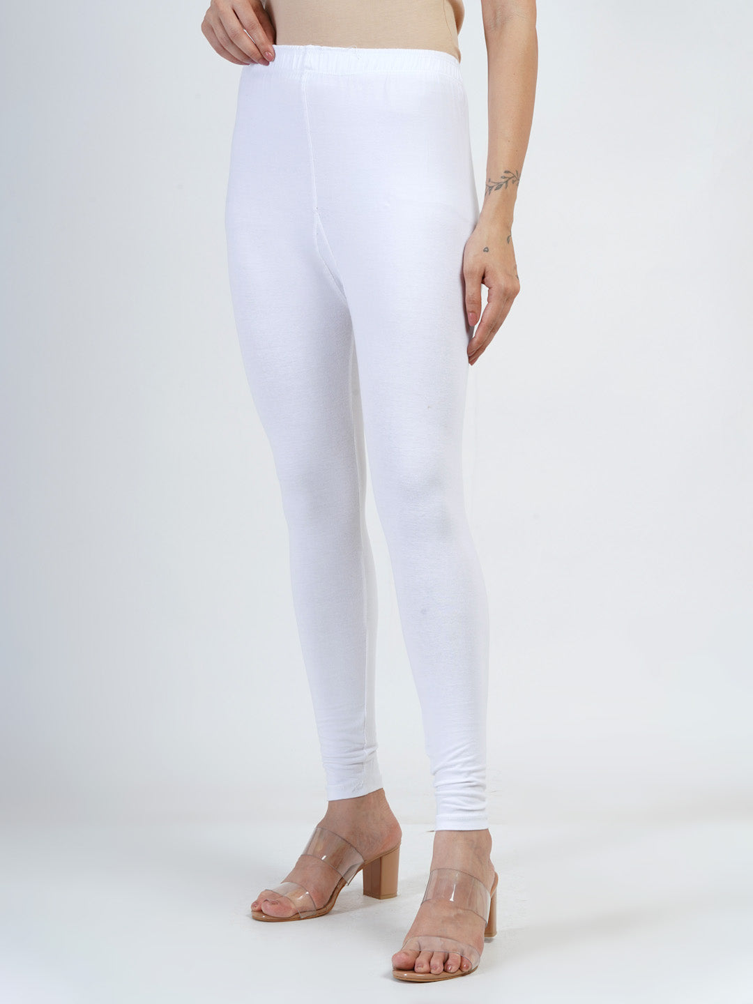 DEVPREET Soft Cotton Lycra Skin Fit Leggings for Girls and Women's