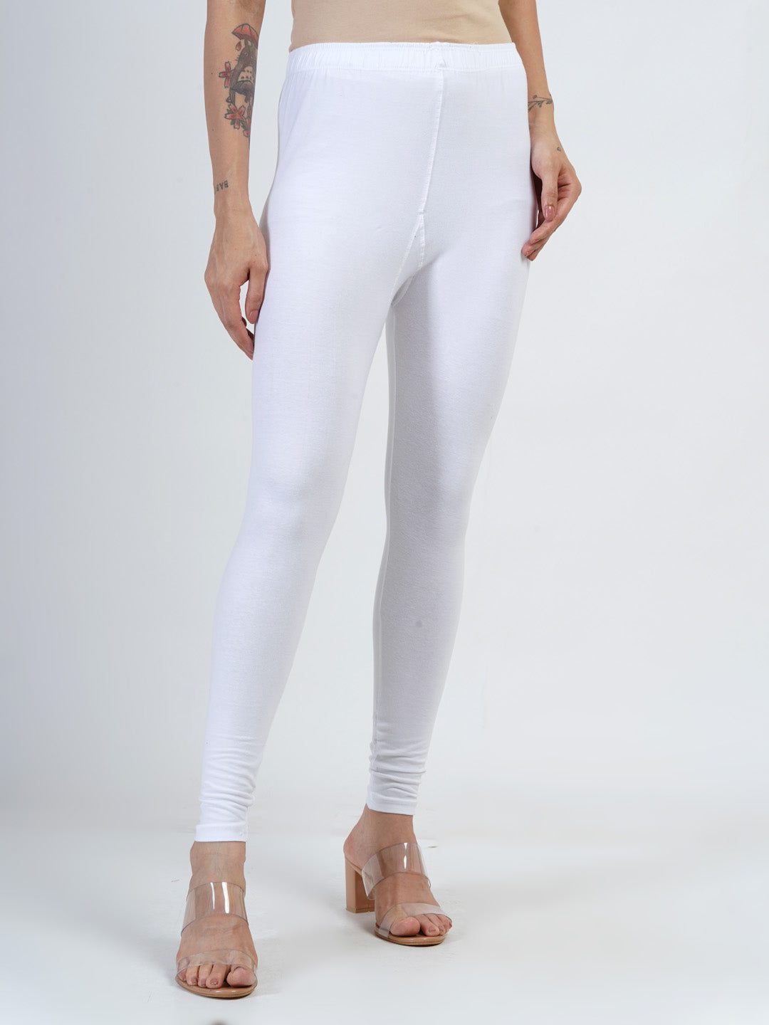 DEVPREET Soft Cotton Lycra Skin Fit Leggings for Girls and Women's