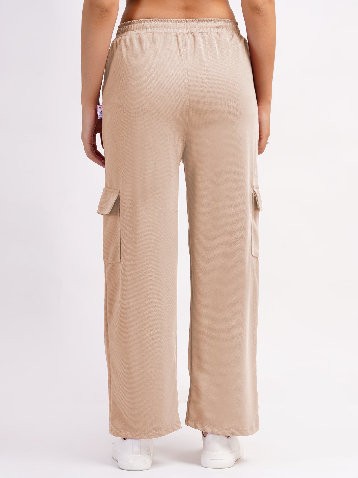 DEVPREET Women Four Pocket Cargo Pant Beige
