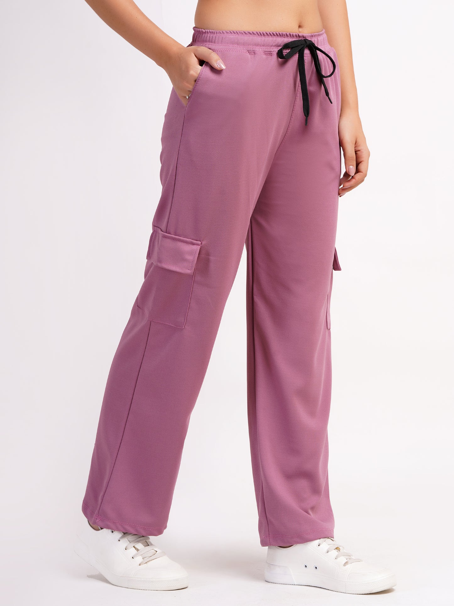 DEVPREET Women Four Pocket Cargo Pant Color Onion