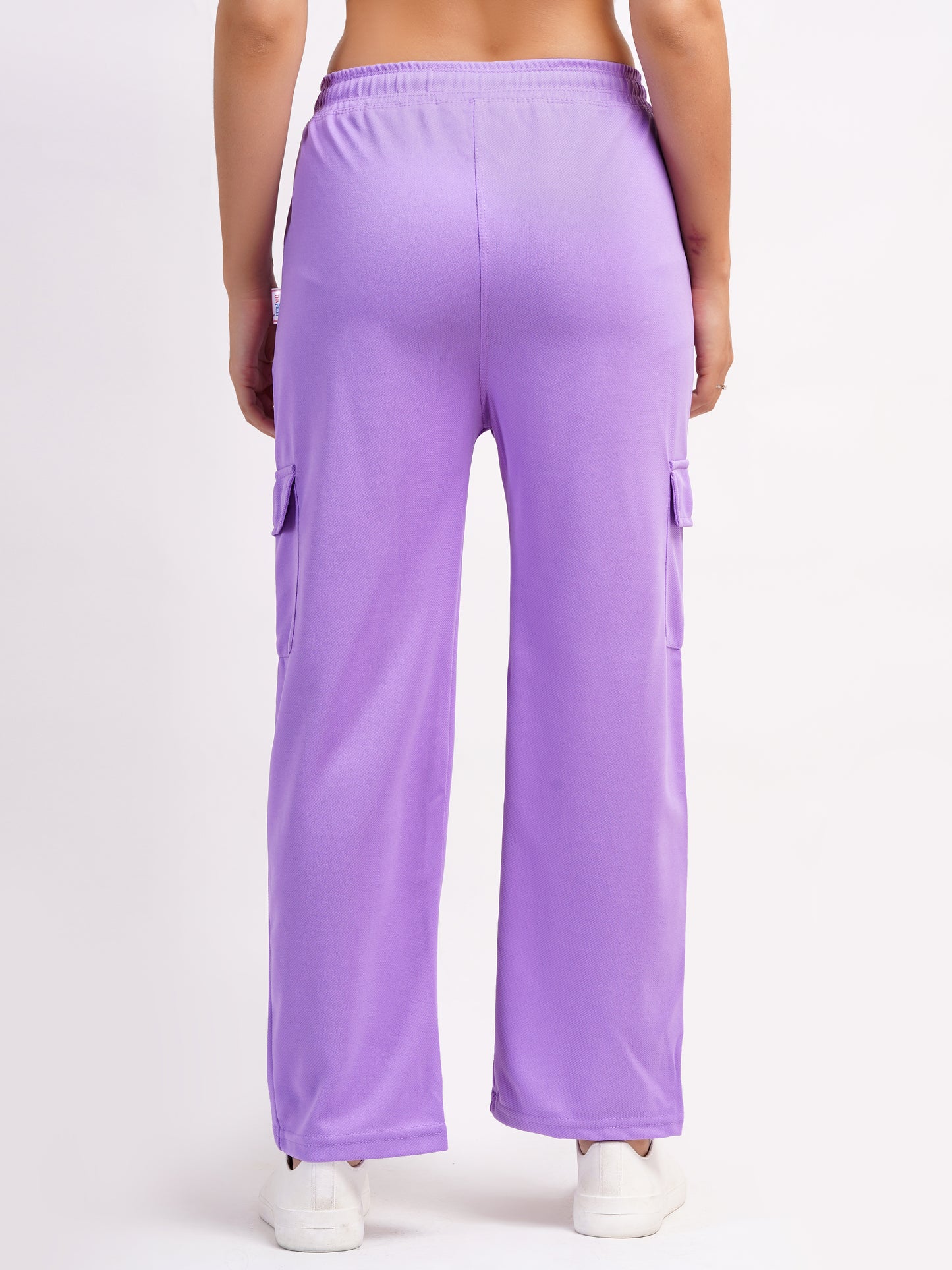DEVPREET Women Four Pocket Cargo Pants Lavender