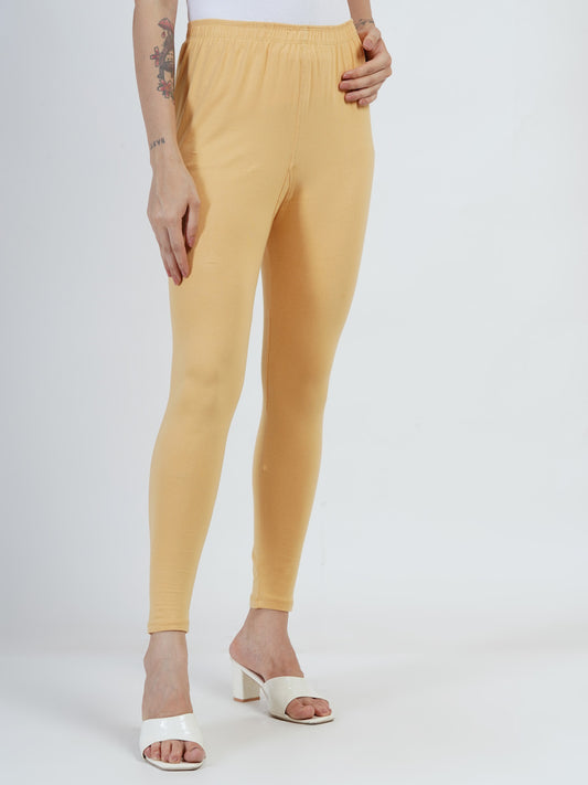 DEVPREET Soft Cotton Lycra Skin Fit Leggings for Girls and Women's