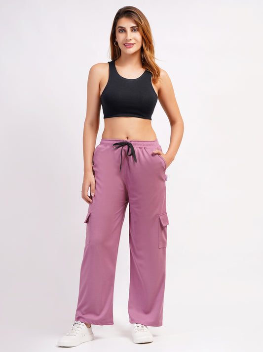 DEVPREET Women Four Pocket Cargo Pant Color Onion